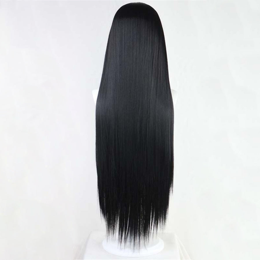 HD BLACK STRAIGHT FULL LACE FRONTAL WIG